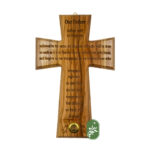 Cross with Jesus prayer and olive leaf